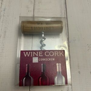Bouteille’s Wine Cork Corkscrew NWOT